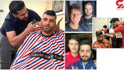 اینجا فوتبالیست های ایرانی خوشگل می شوند! /آرایشگ