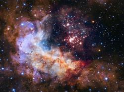شکار یک خوشه ستاره‌ای توسط تلسکوب فضایی هابل  ناس