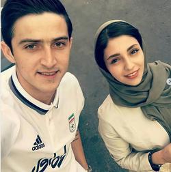 سردار آزمون و همسرش در لباس دامادی + عکس  سردار آ
