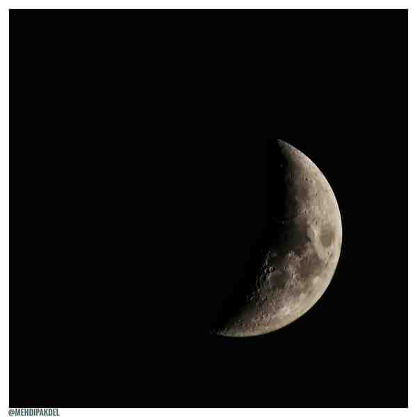 ماهِ دو شب پیش  ماه moon photography nikonz6 sigm