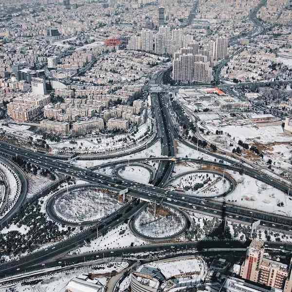 Snowy Tehran  تهران بَرفی  ‎‏Iran ایران Tehran ته
