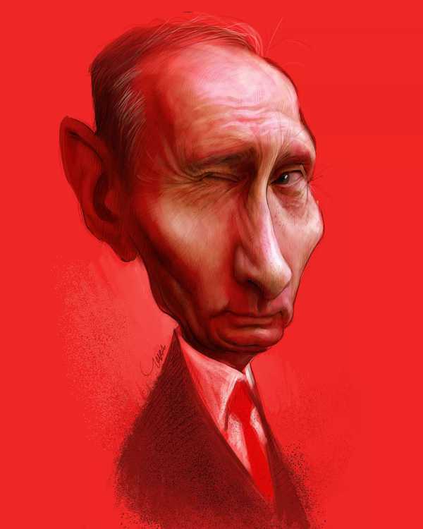 putin پوتین caricature portrait caricaturist cart