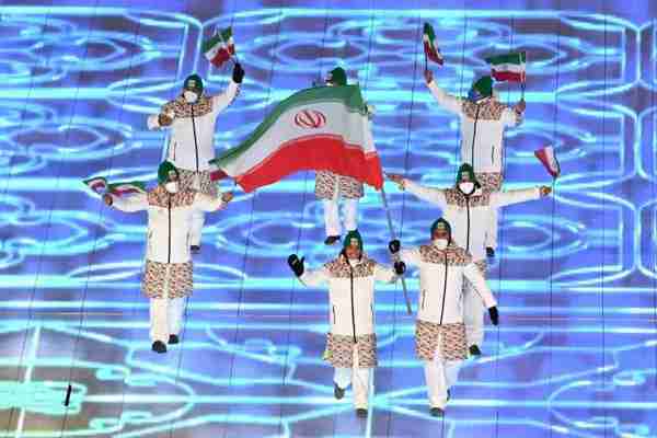‌ رژه کاروان ایران در مراسم افتتاحیه المپیک زمستا