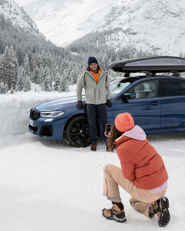 Snow day please  The BMW 5 Series Sedan Plug-in H
