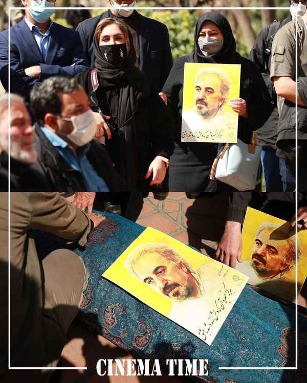  پیکر علیرضا غفاری از مقابل خانه هنرمندان تشییع ش