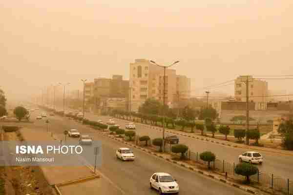   گردوخاک شدید در اهواز  ▪️از صبح امروز استان خوز